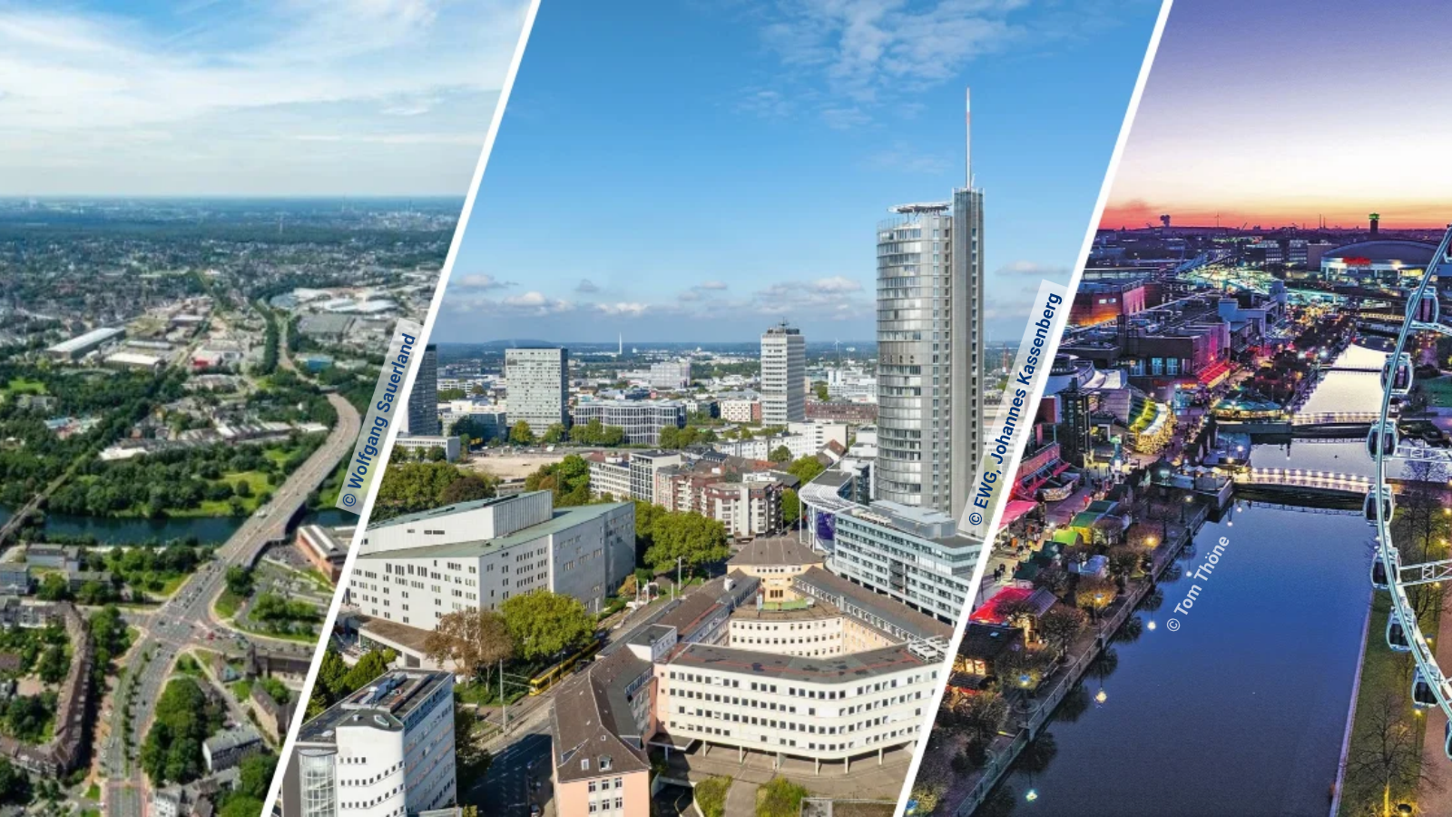 Mülheim, Essen, Oberhausen